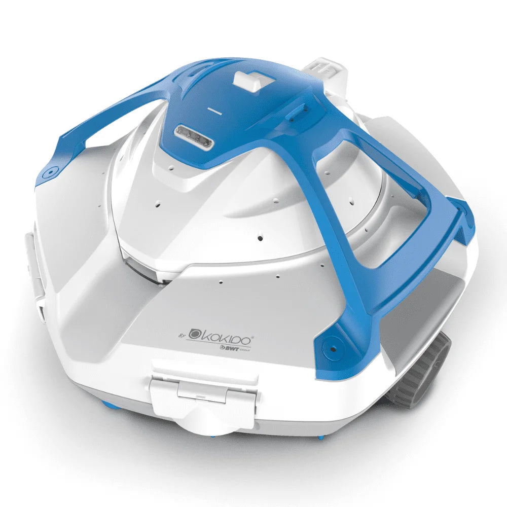 2025 Cordless Robotic Pool Bottom Cleaner, Strong Suction, Auto Parking, Large Filter Size, 2X Oversize Debris Inlet, Easy Cleaning, 75Mins Runtime, Flat Pools up to 700 Sq.Ft, XTROJET 420