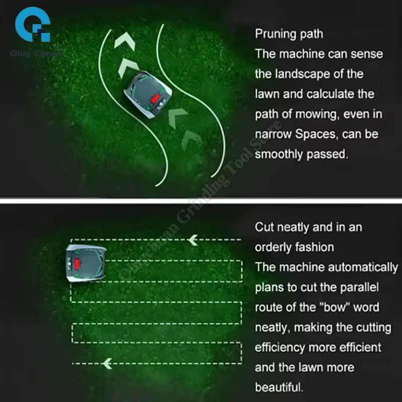 Intelligent Lawn Mower Full-Automatic Efficient Mowing Lawn Mower Mobile Phone Planning Path Courtyard Lawn Robot