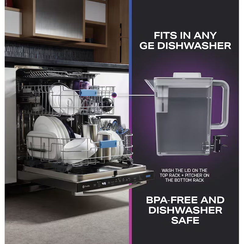 Profile Standard-Depth 28-Cu Ft 4 -Door 36-In Wide Smart Compatible French Door Refrirator with Ice Maker with Water Dispenser and Door within Door ( Finrprint-Resistant Stainless Steel ) ENERGY STAR Certified