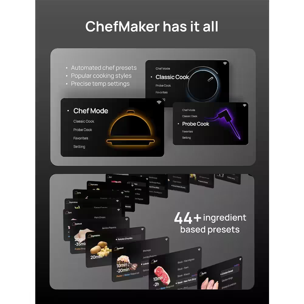 6 Qt. Chefmaker Combi Smart Air Fryer