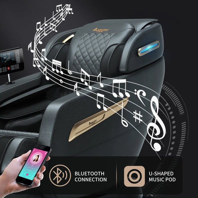 Lashayna Full Body 4D Massage Chair with Zero Gravity, AI Voice Control, Heat Therapy, 58" SL Track, 48 Airbags - King Size Design, Customizable Massage Programs, Perfect for Home Relaxation