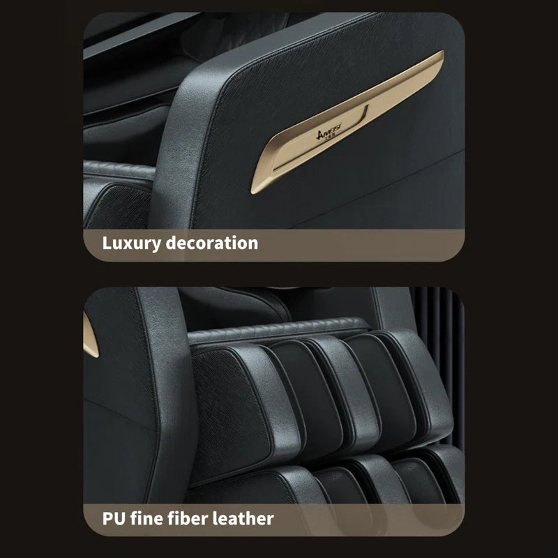 Lashayna Full Body 4D Massage Chair with Zero Gravity, AI Voice Control, Heat Therapy, 58" SL Track, 48 Airbags - King Size Design, Customizable Massage Programs, Perfect for Home Relaxation