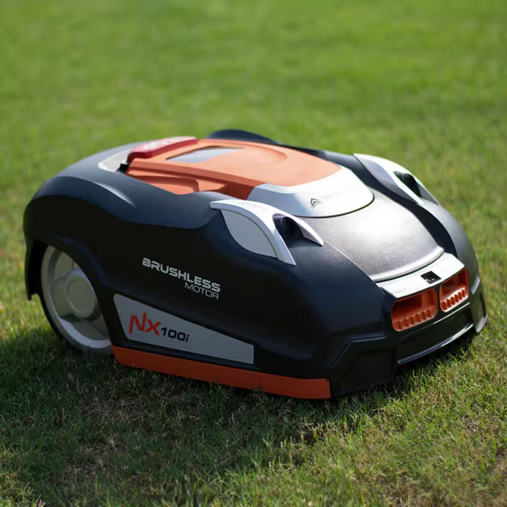 28-Volt 7 In. Robot Lawn Mower, Brushless Wheel Motors, Cloudhawk App and Wifi Control, 1/3 Acre