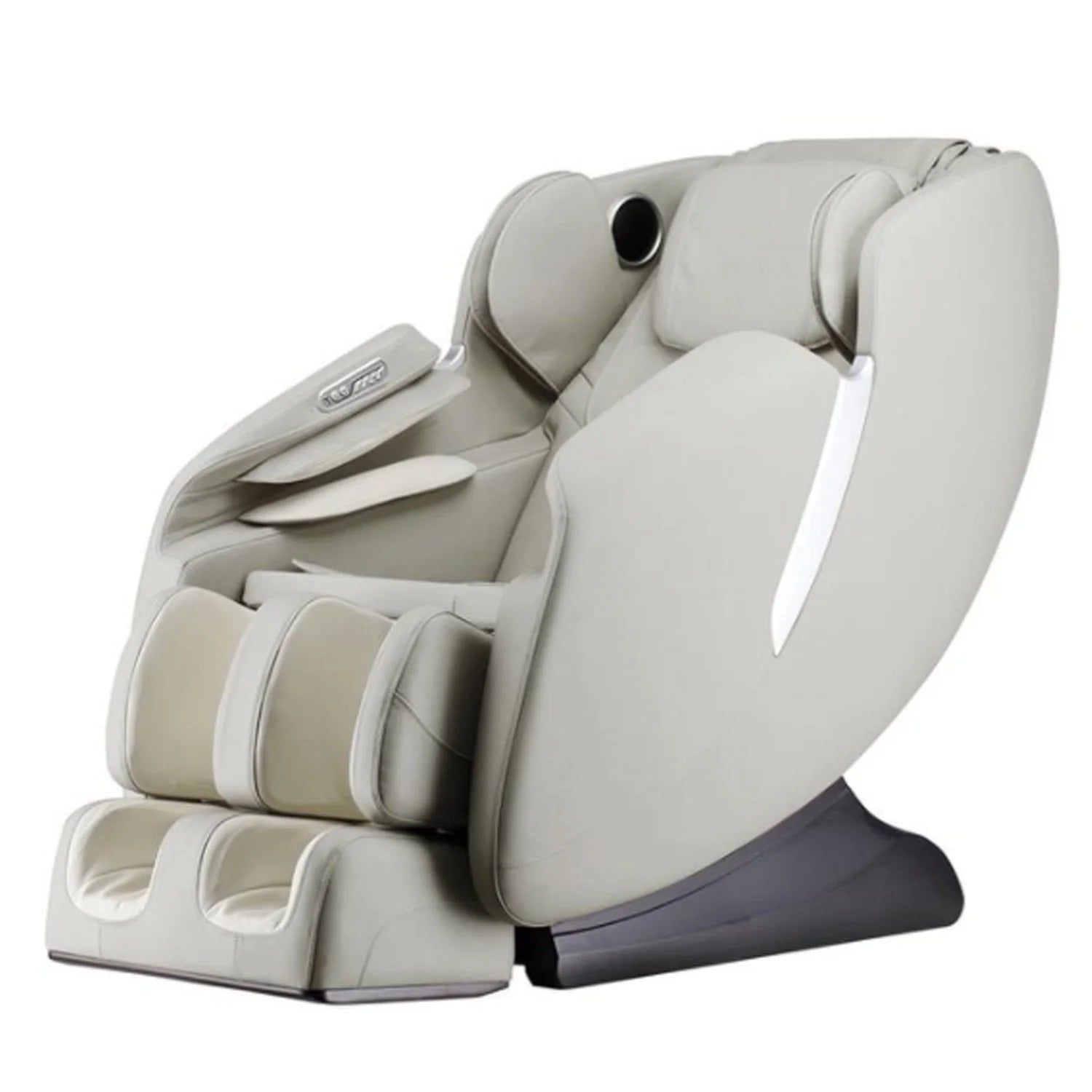 Amamedic R7 Full Body Reclining Massage Chair with Remote, Taupe